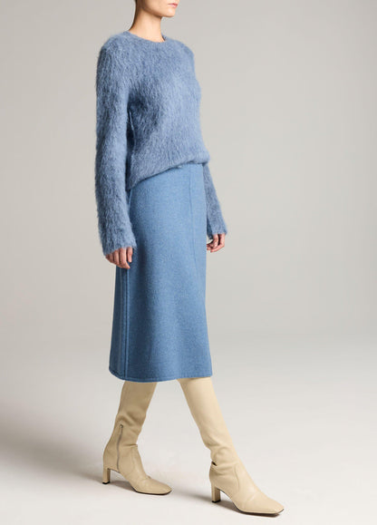 Splittable Wool-Blend Skirt - US 8787
