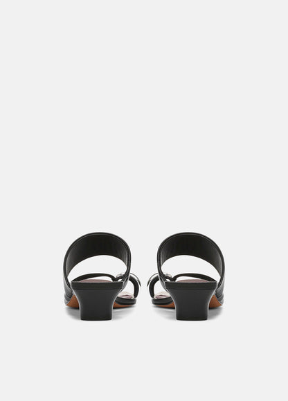 Stacy Leather Heeled Toe-Ring Sandal - US 8595
