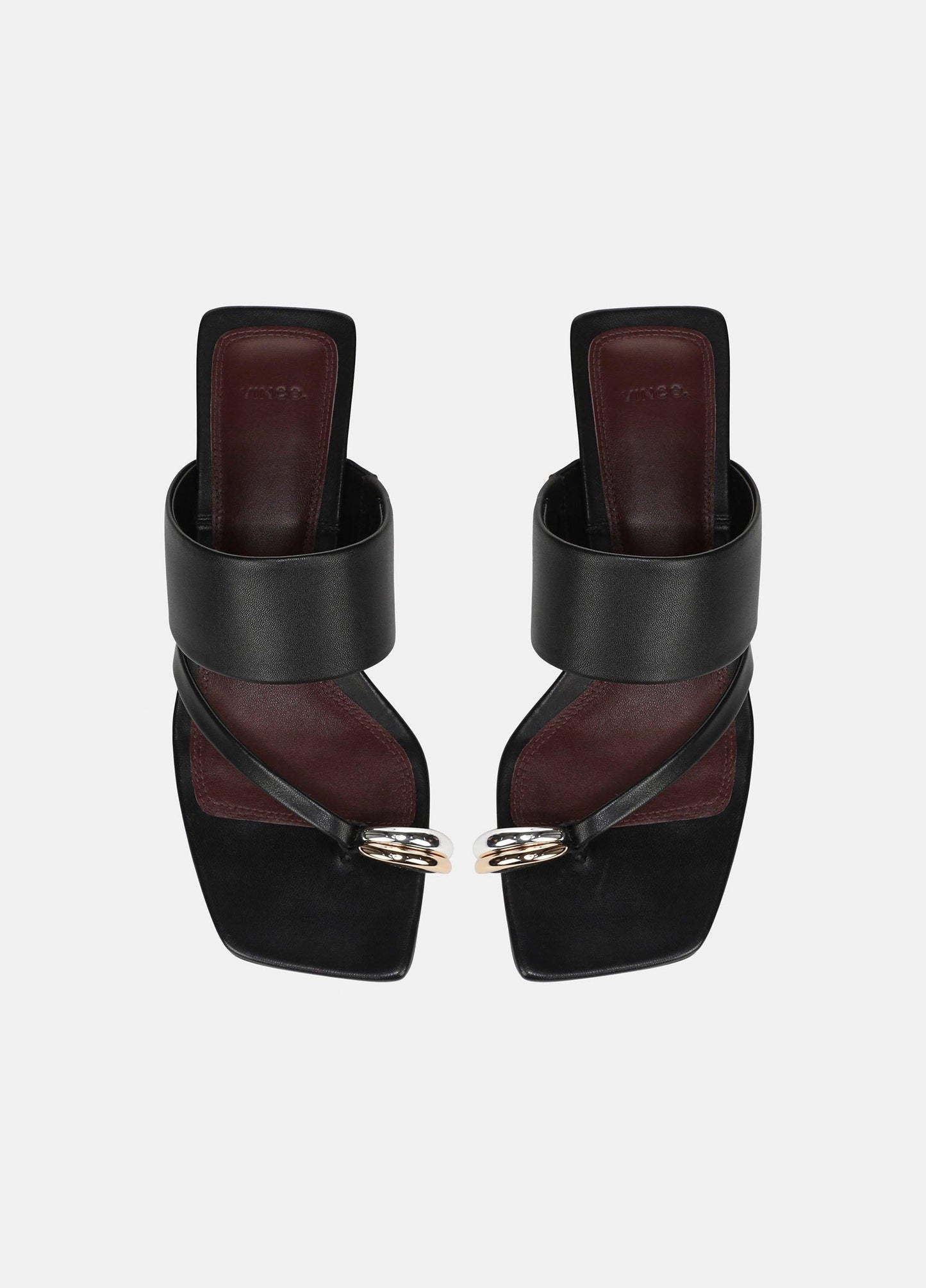 Stacy Leather Heeled Toe-Ring Sandal - US 8595