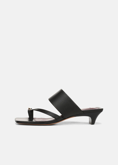Stacy Leather Heeled Toe-Ring Sandal - US 8595