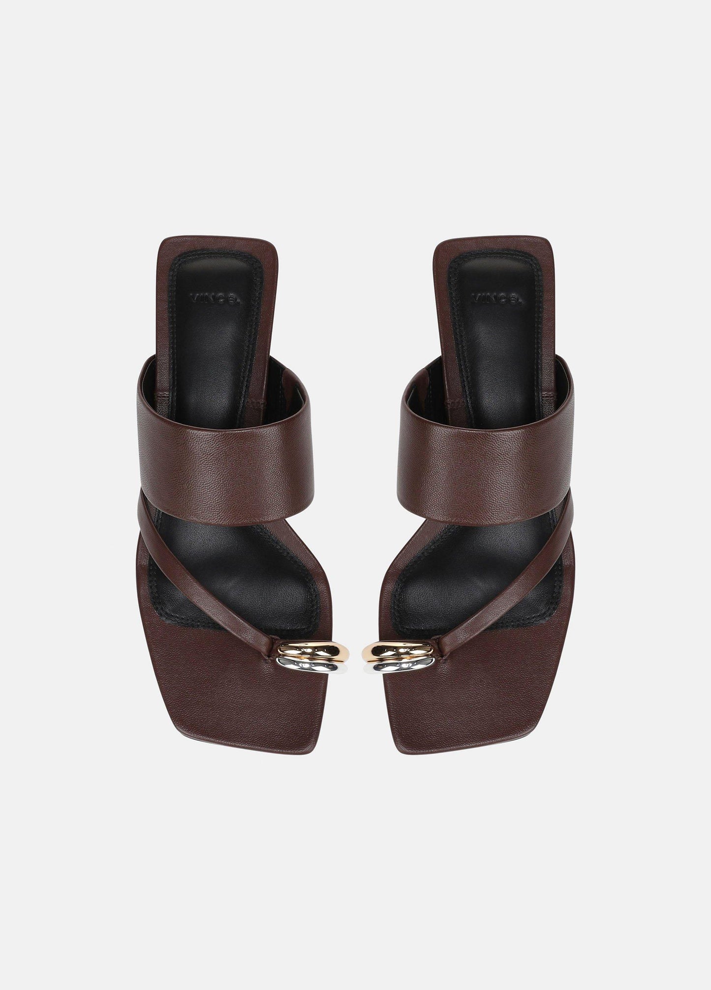 Stacy Leather Heeled Toe-Ring Sandal - US 5274