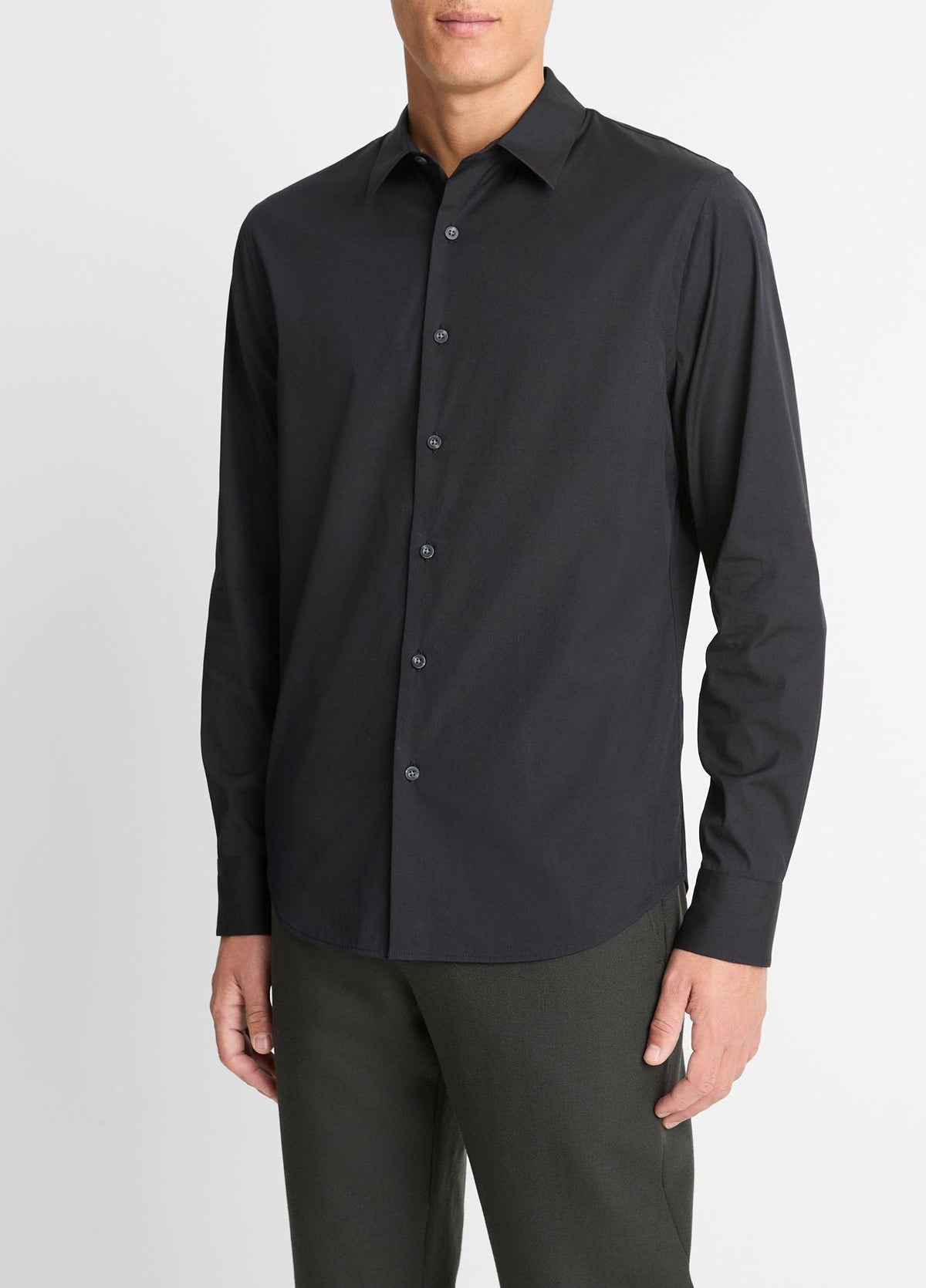 Stretch-Cotton Poplin Shirt - US 6789