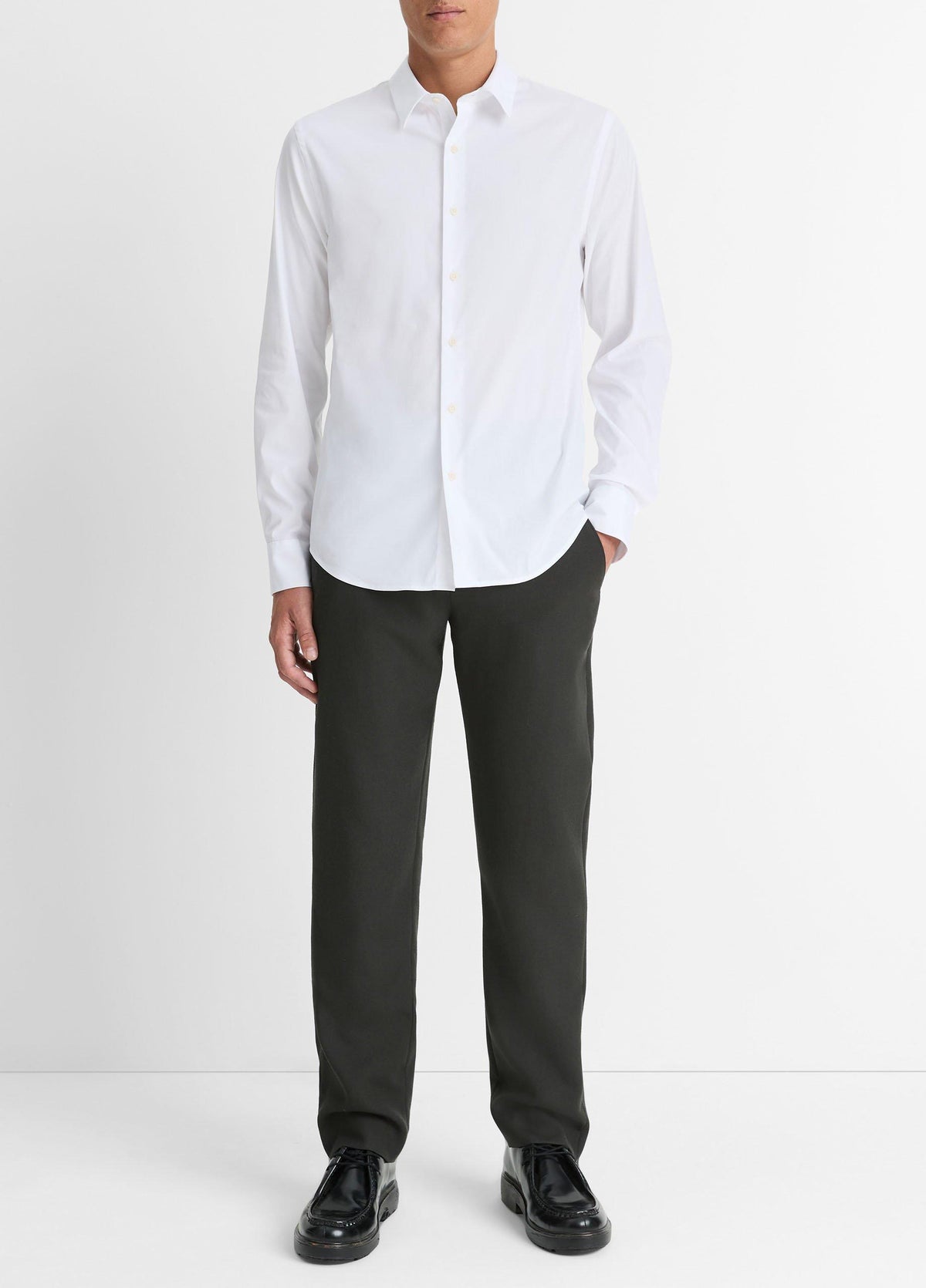 Stretch-Cotton Poplin Shirt - US 2163