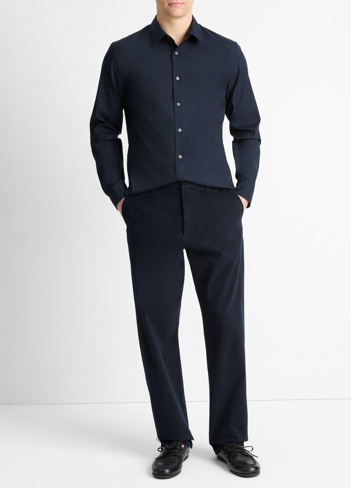 Stretch-Cotton Poplin Shirt - US 7544