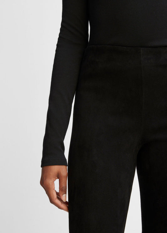 Stretch-Suede Cropped Flare Legging - US 6724