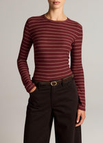 Striped Cotton Long-Sleeve T-Shirt - US 9588