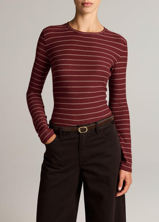 Striped Cotton Long-Sleeve T-Shirt - US 9588