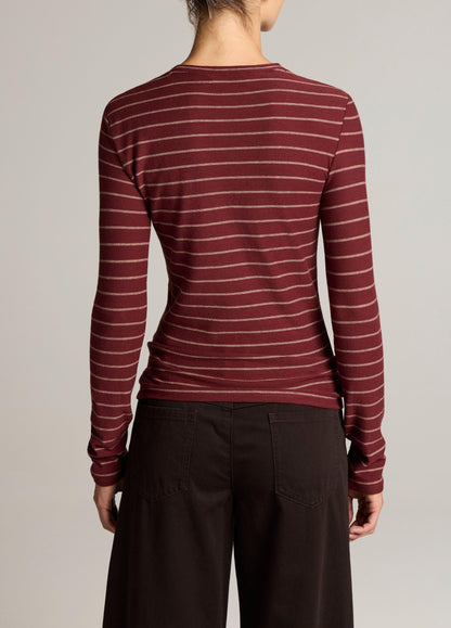 Striped Cotton Long-Sleeve T-Shirt - US 9588