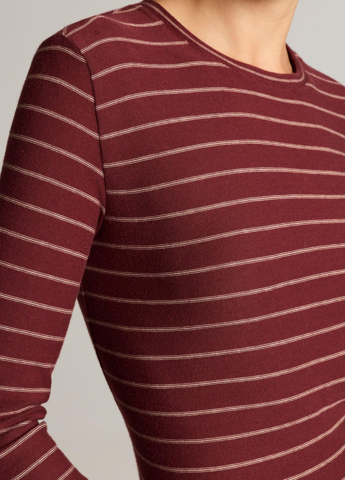 Striped Cotton Long-Sleeve T-Shirt - US 9588
