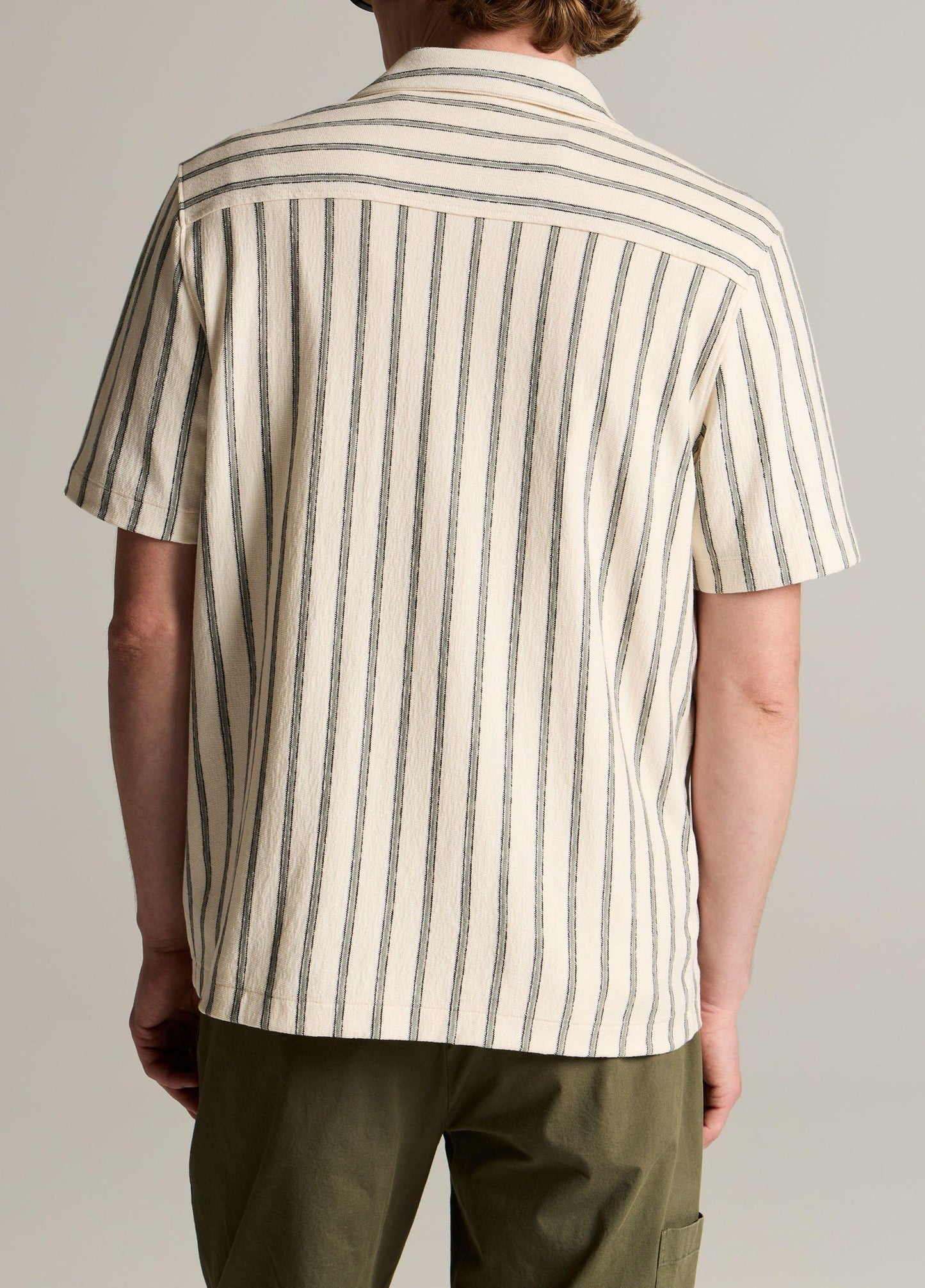 Striped Cotton Terry Cabana Shirt - US 9535