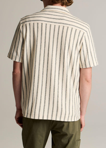 Striped Cotton Terry Cabana Shirt - US 9535