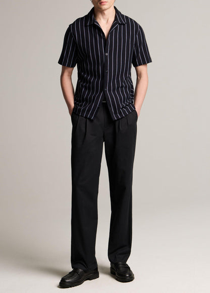 Striped Cotton Terry Cabana Shirt - US 5565