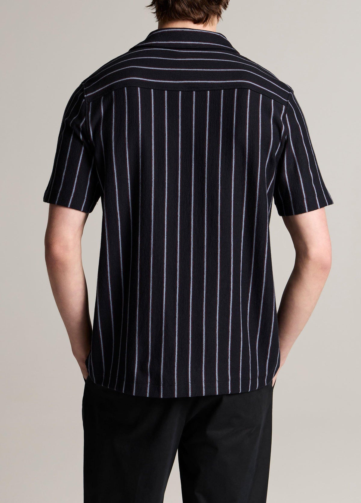 Striped Cotton Terry Cabana Shirt - US 5565