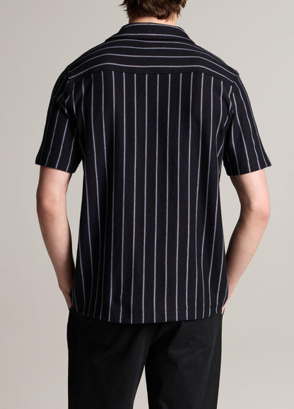 Striped Cotton Terry Cabana Shirt - US 5565