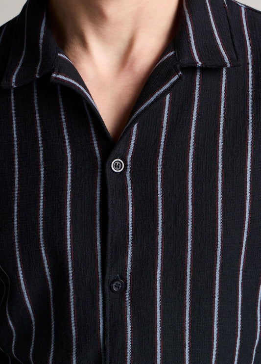 Striped Cotton Terry Cabana Shirt - US 5565