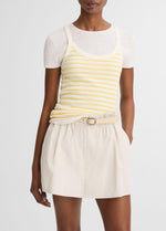 Striped Pima Cotton-Blend Camisole - US 8615