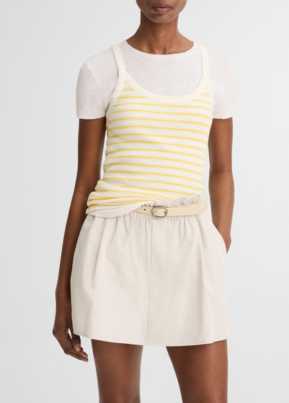 Striped Pima Cotton-Blend Camisole - US 8615