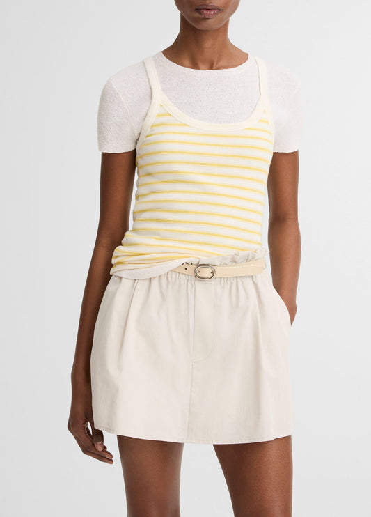 Striped Pima Cotton-Blend Camisole - US 8615