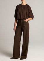 Studded Mid-Rise Wide-Leg Trouser - US 6449