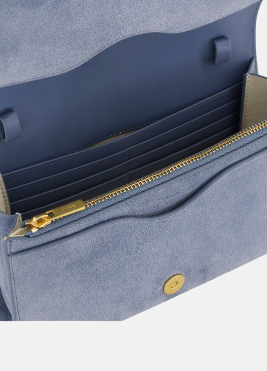 Suede Crossbody Wallet - US 7526