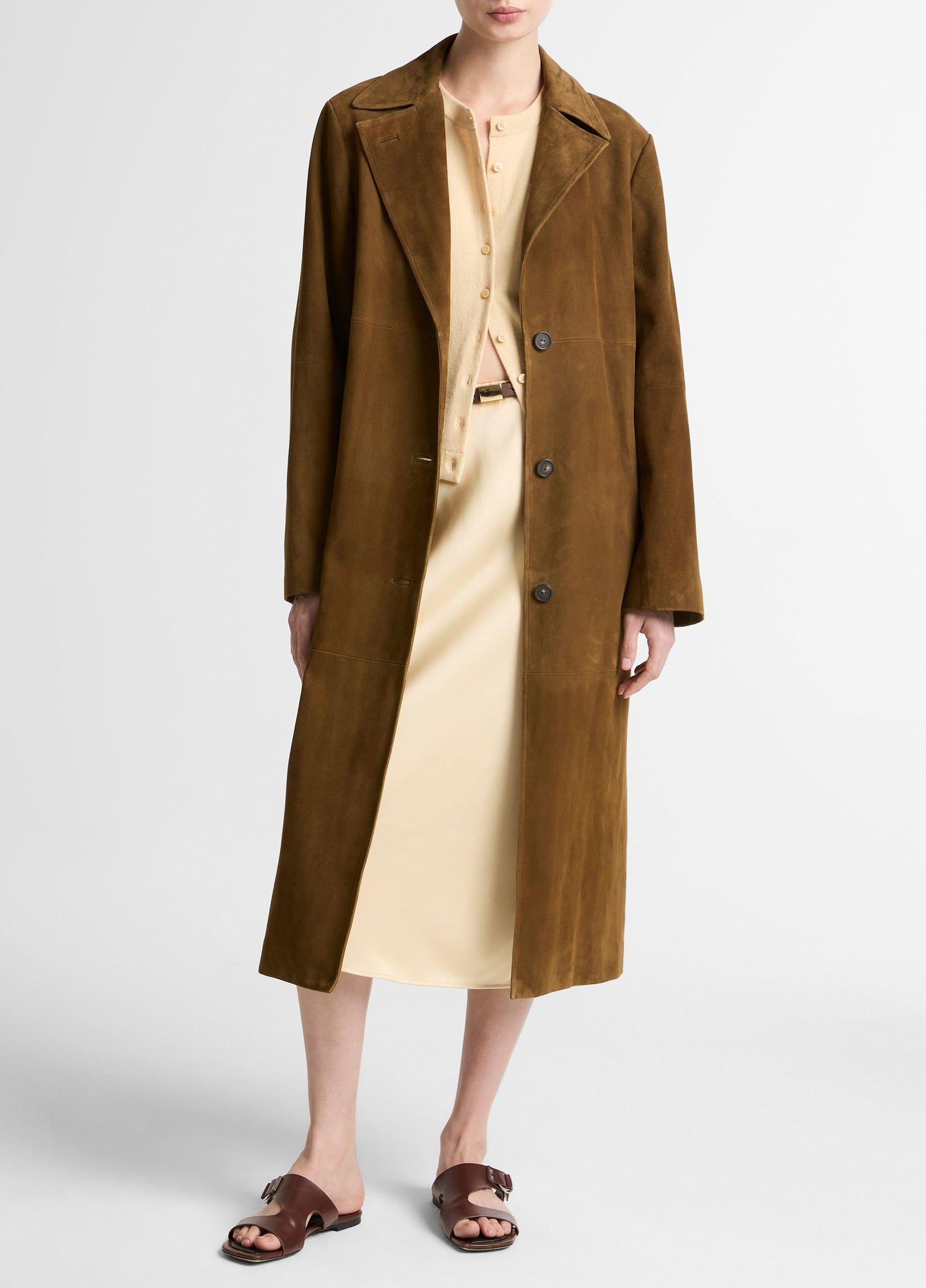 Suede Long Coat - US 0680