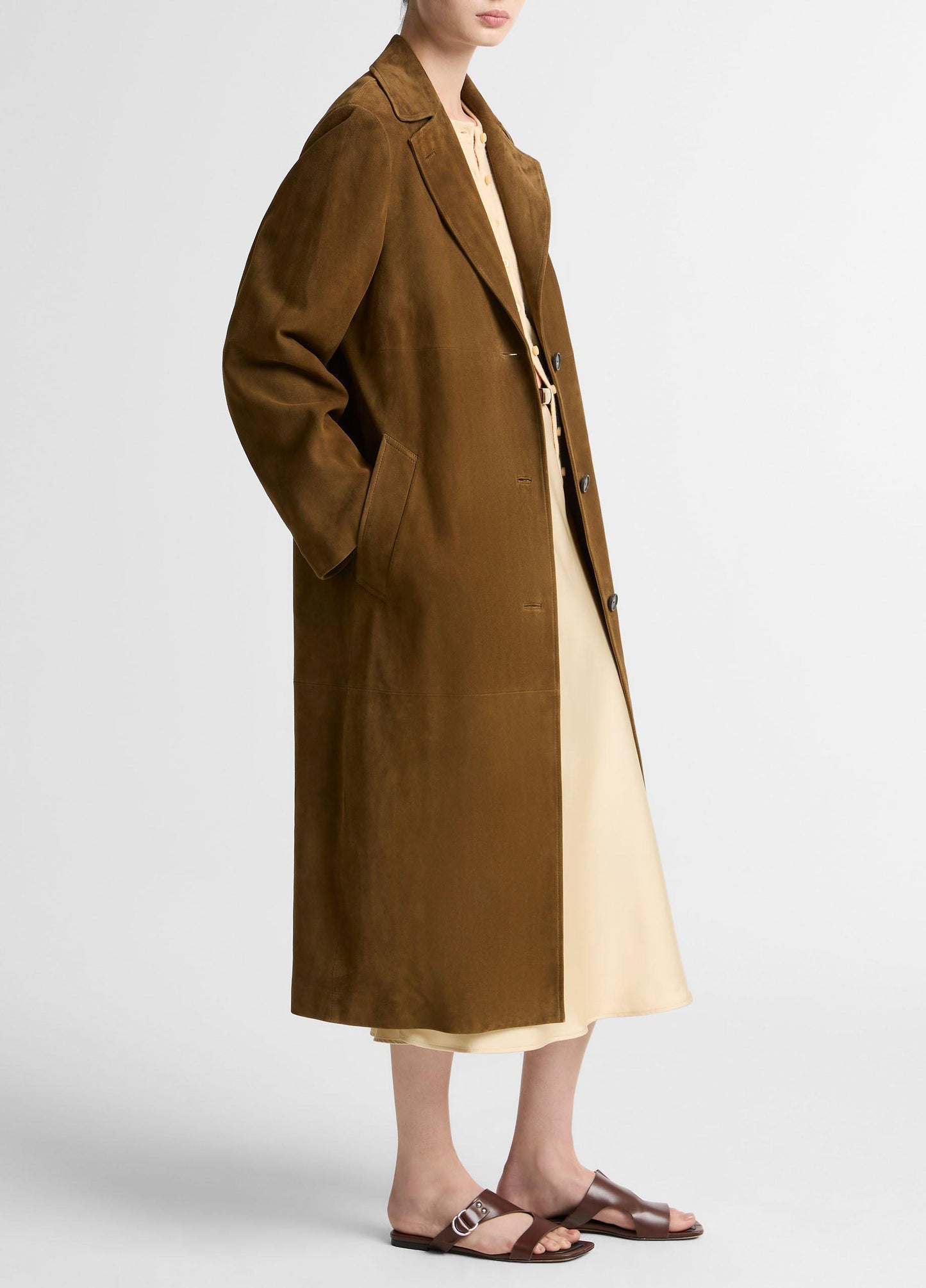 Suede Long Coat - US 0680