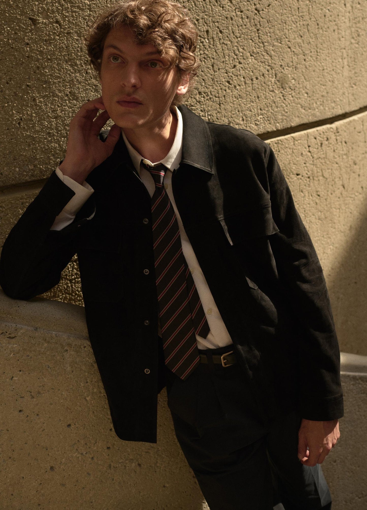Suede Shirt Jacket - US 9536