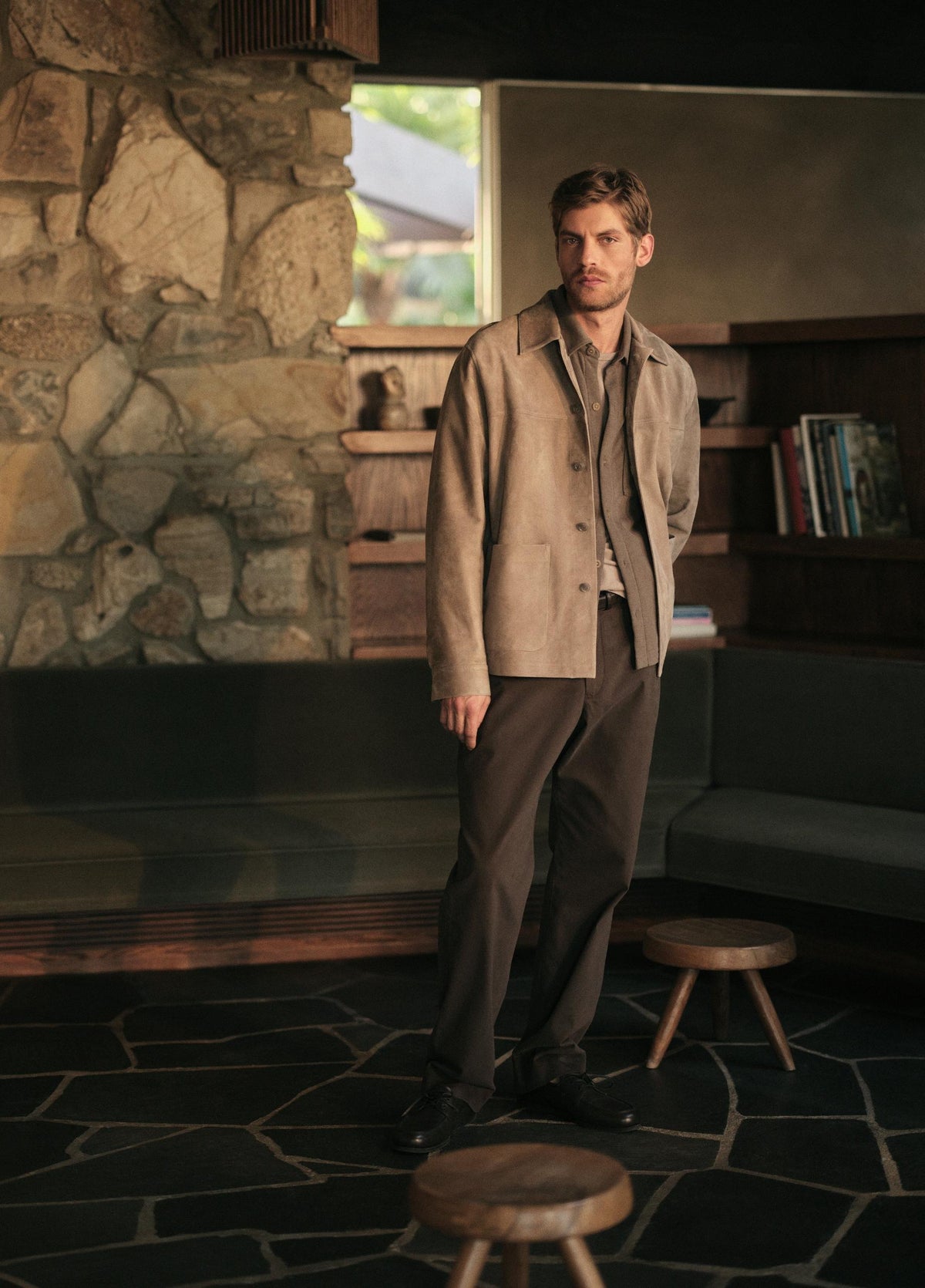 Suede Shirt Jacket - US 2203