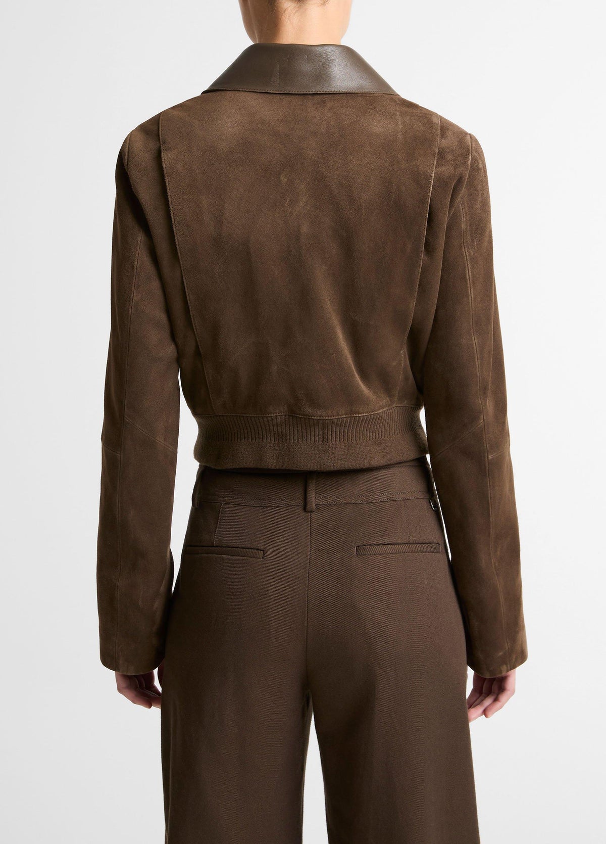 Suede Shrunken Bomber Jacket - US 9957