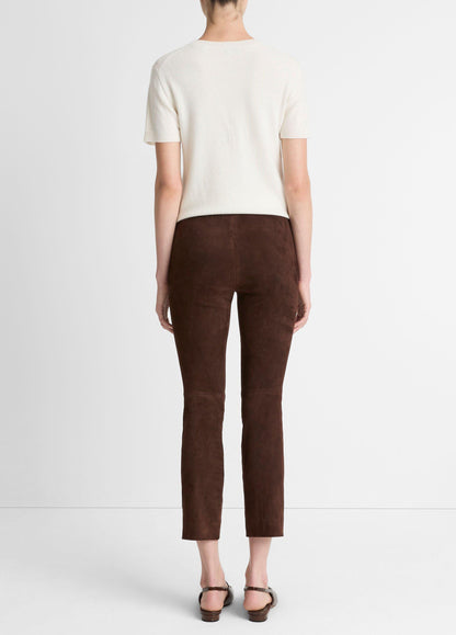 Suede Split-Hem Cropped Pant - US 5050