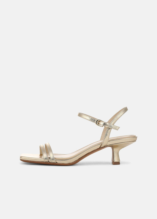 Tilda Metallic Leather Heeled Sandal - US 0367