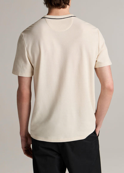Tipped Pima Cotton Piqué T-Shirt - US 0897