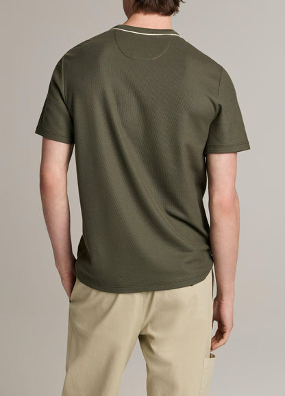 Tipped Pima Cotton Piqué T-Shirt - US 6944