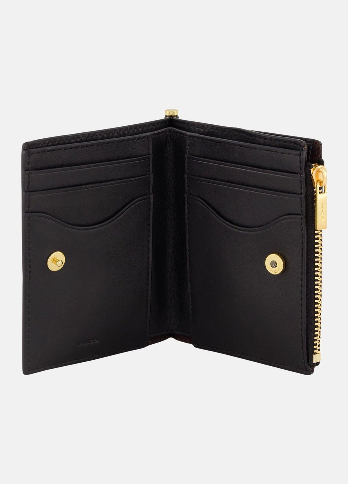 Toggle Bar Leather Bifold Wallet - US 0682