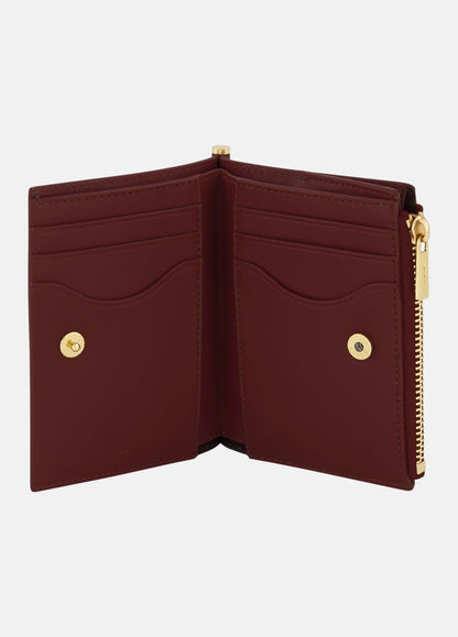 Toggle Bar Leather Bifold Wallet - US 8603