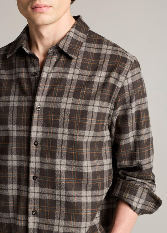 Tom Plaid Cotton Button-Front Shirt - US 7628