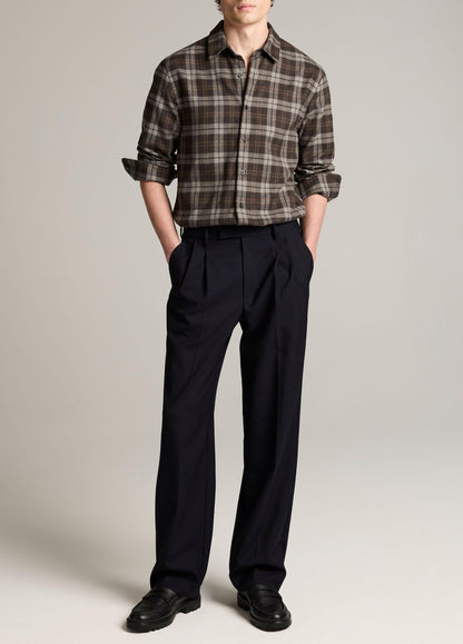 Tom Plaid Cotton Button-Front Shirt - US 7628