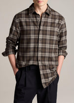 Tom Plaid Cotton Button-Front Shirt - US 7628