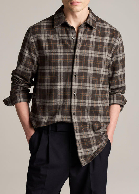 Tom Plaid Cotton Button-Front Shirt - US 7628