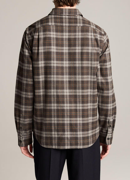 Tom Plaid Cotton Button-Front Shirt - US 7628
