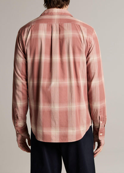 Townes Plaid Cotton Button-Front Shirt - US 8232