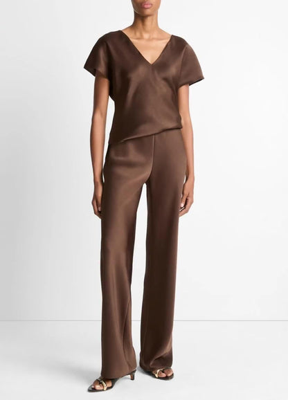 Colette High-Rise Fluid Satin Bias Pant - US 3330