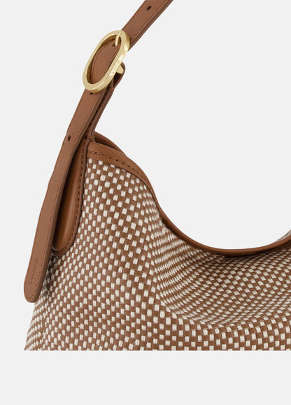Vivian Woven Leather Small Hobo Bag - US 6062