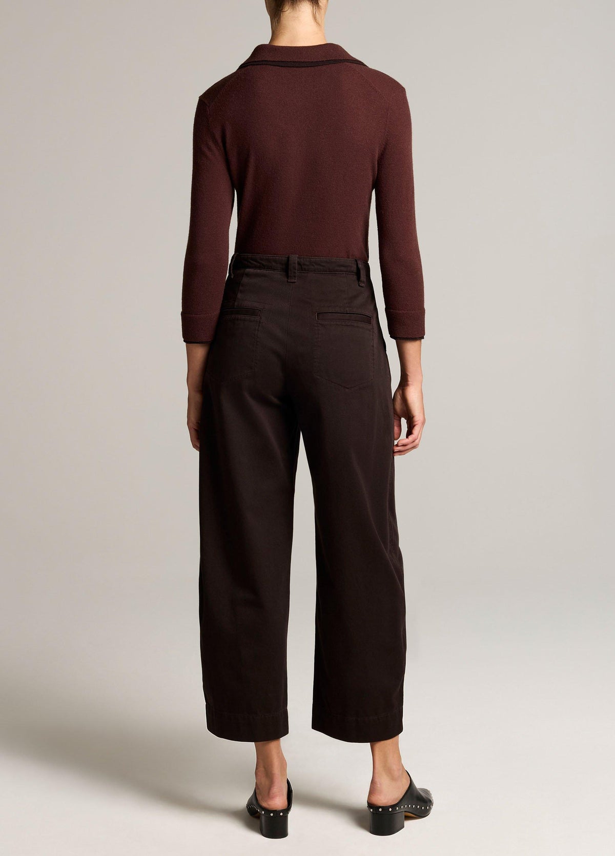 Washed Cotton Twill Mid-Rise Utility Pant - US 0513