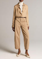 Washed Cotton Twill Mid-Rise Utility Pant - US 3857