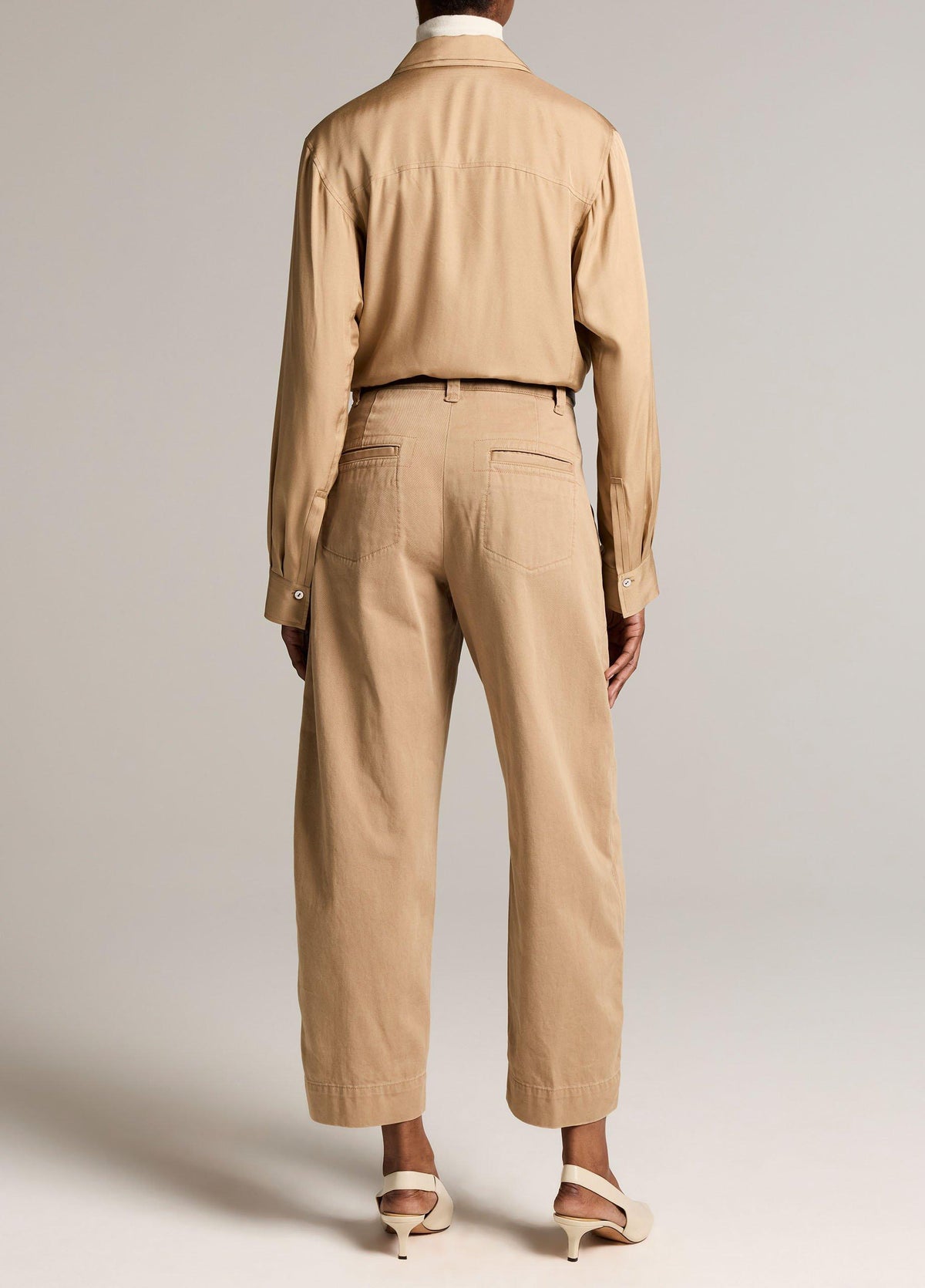 Washed Cotton Twill Mid-Rise Utility Pant - US 3857