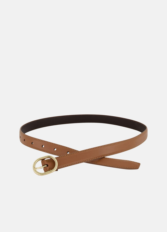 Women's Avery 20mm Stitched Leather Belt - US 3789