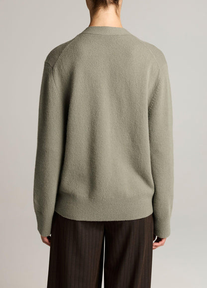 Wool & Cashmere-Blend Relaxed V-Neck Cardigan - US 9688