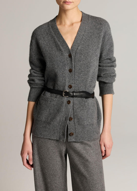 Wool & Cashmere-Blend Relaxed V-Neck Cardigan - US 7829