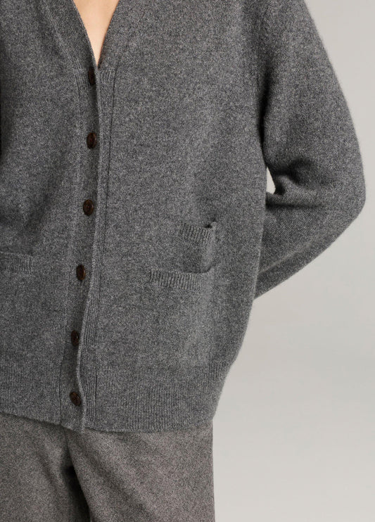 Wool & Cashmere-Blend Relaxed V-Neck Cardigan - US 7829